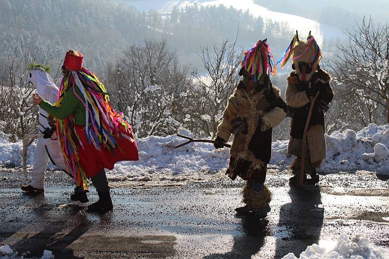 Mikulášská obchůzka v Pulčíně, nejvýše položené obci na Vsetínsku