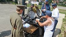 Na nádraží ve Valašských Kloboukách připomněli členové klubů vojenské historie stovkám diváků dobu 1. světové války.