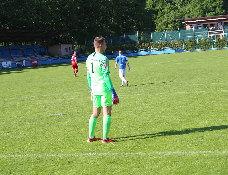 Fotbalisté Vsetína v derby porazili Valašské Meziříčí 2:0.