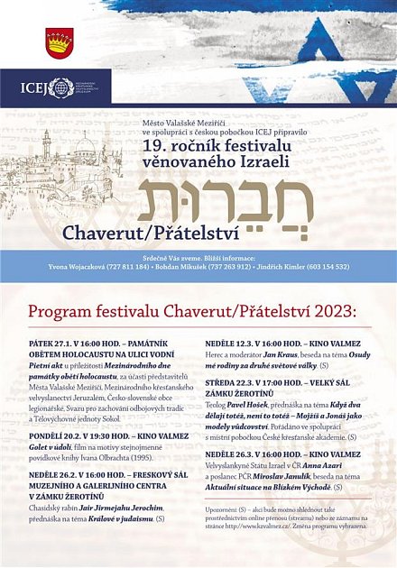 Festival Chaverut - Přátelství věnovaný Izraeli