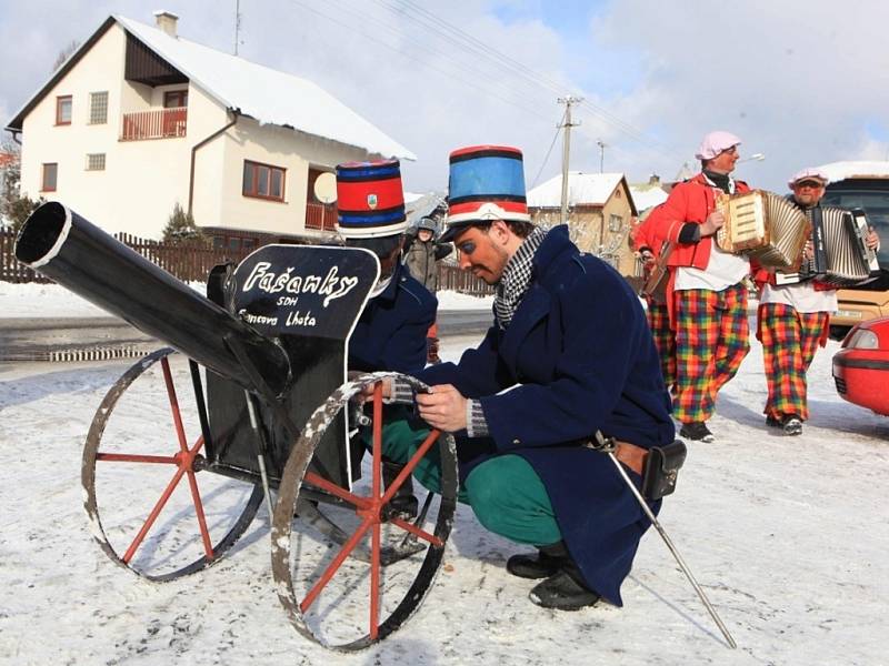 Fašanková obchůzka ve Francově Lhotě.