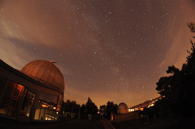 Pozorování padajících hvězd na Hvězdárně Valašské Meziříčí v sobotu 12. srpna 2017