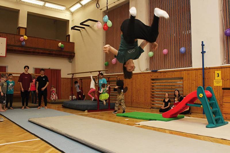 Tradiční karneval pro děti uspořádalo Rodinné a mateřské centrum Vsetín v sobotu 2.2. 2019 ve vsetínské Sokolovně. Svůj program předvedli také gymnasté ze Sokola.