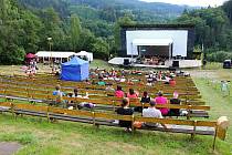 Hudební festival Andělská Bystřička v areálu letního kina v Bystřičce na Vsetínsku. Ilustrační foto