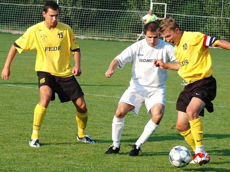 Ve valašském derby Kateřinice – Vsetín se hrál krásný fotbal, který přinesl remízu 3:3.