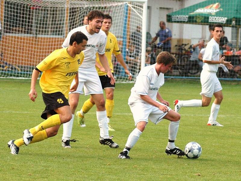 Ve valašském derby Kateřinice – Vsetín se hrál krásný fotbal, který přinesl remízu 3:3.