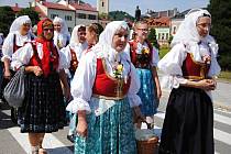 Tradiční krojovaná Anenská pouť v Rožnově pod Radhoštěm; sobota 27. července 2019