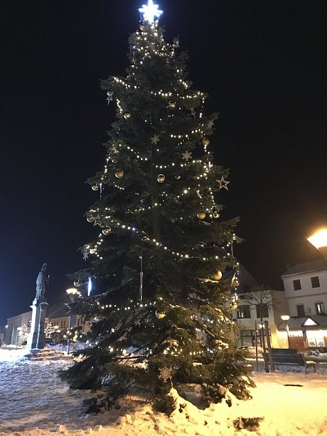 Vánoční strom v Kelči