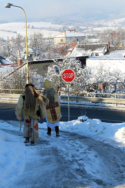 Mikulášská obchůzka v Horní Lidči