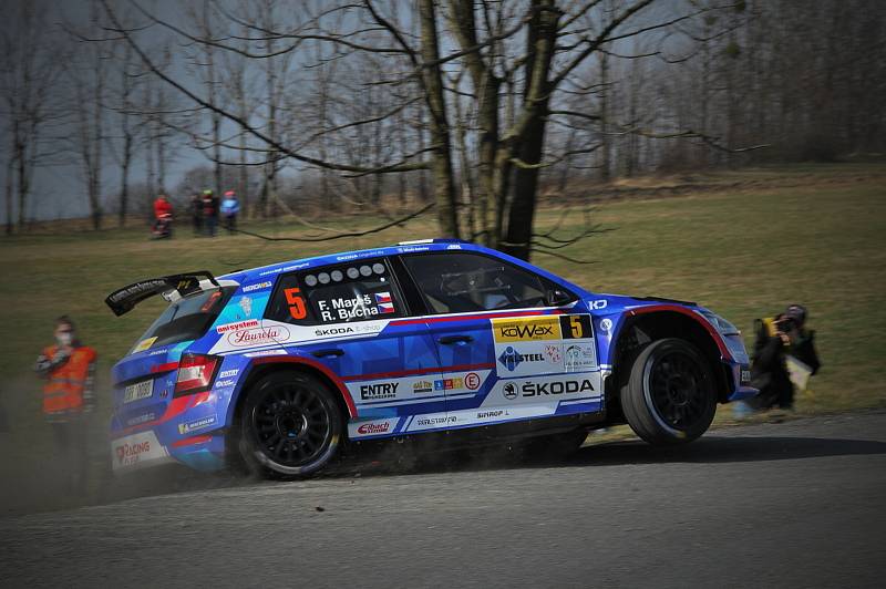 Kowax Valašská rally 2021, první etapa. 27. března 2021