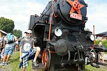 Rožnovské parní léto 2021 - jízda historickým vlakem s lokomotivou zvanou Velký býček alias Tulák v z Valašského Meziříčí do Rožnova pod Radhoštěm. sobotu 17. července