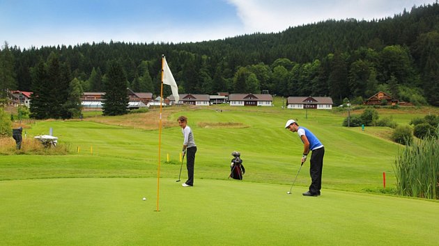 Golfové hřiště na hotelu Horal.