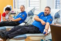 Strážníci vsetínské Městské policie přišli v pondělí 23. ledna 2023 společně darovat krev do Vsetínské nemocnice.