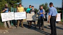 Obyvatelé Valašského Meziříčí protestovali proti záměru postavit ve městě bioplynovou stanici.