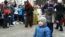 Rožnov pod Radhoštěm je podle místních branou Beskyd a srdcem Valašska. Skanzen je dějištěm mnoha kulturních akcí, na snímku Masopust z roku 2017.