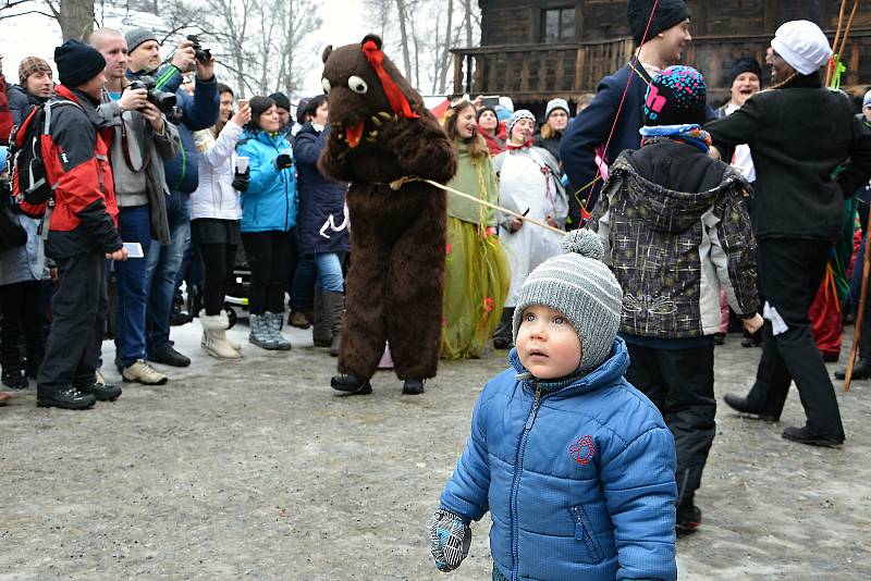 Rožnov pod Radhoštěm je podle místních branou Beskyd a srdcem Valašska. Skanzen je dějištěm mnoha kulturních akcí, na snímku Masopust z roku 2017.