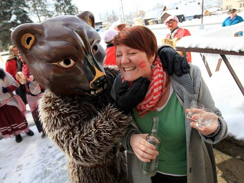 Fašanková obchůzka ve Francově Lhotě.