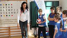 Děti ze Základní a mateřské školy Choryně vyhrály trénink s olympioniky. Vedla jej stolní tenistka Iveta Vacenovská, dorazila také například Šárka Kašpárková.