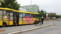 Autobus MHD ve Valašském Meziříčí. Ilustrační foto