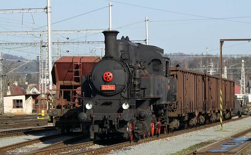 Historická lokomotiva Velký Bejček.