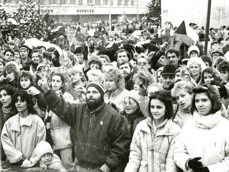 Revoluční rok 1989 ve Vsetíně. 