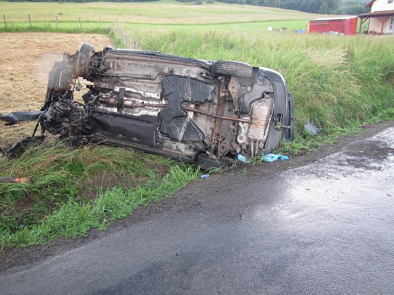 Tragická dopravní nehoda u Rožnova pod Radhoštěm; neděle 10. června 2018