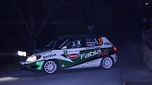 Průběh první etapy bonver valašské rally .