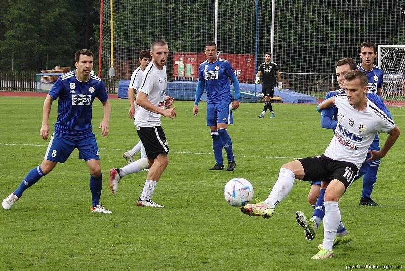 Fotbalisté Valašského Meziříčí prohráli s Polankou nad Odrou 0:2.