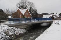 Nový most v Zubří na Rožnovsku; prosinec 2023