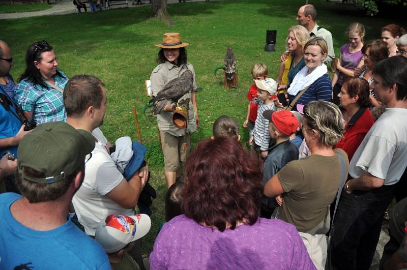 Pořad Myslivosti zdar ve Valašském muzeu v přírodě v Rožnově pod Radhoštěm, sobota 30. srpna 2014