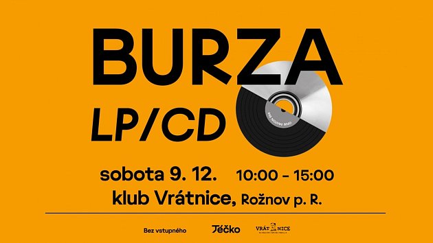 Burza LP/CD v rožnovském Klubu Vrátnice; so 9. prosince 2023