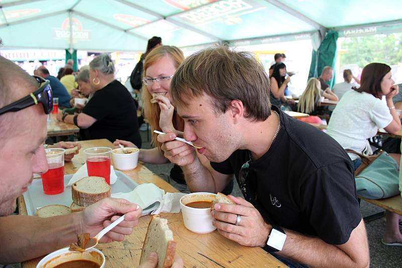 Patnáctý ročník meziříčského Gulášfestu (13.-15. července 2017) přilákal tisíce návštěvníků.  Lidé mohli vybírat ze třiceti druhů guláše, kuchaři zpracovali téměř dvě tuny masa.