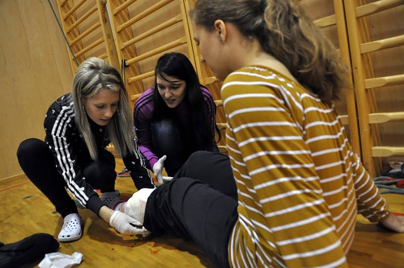 Studentky Střední a vyšší odborné školy zdravotnické ze Vsetína zavítaly v úterý 4. června 2013 do Základní školy v Růžďce. 