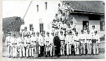 HASIČI - 25. výročí založení hasičského sboru, rok 1922.