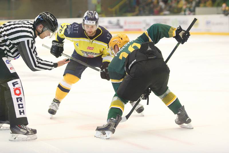 Hokejisté Vsetína porazili v 1. kole WSM ligy Ústí nad Labem.