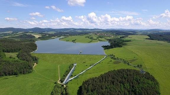 Vizualizace přehrady ve Vlachovicích