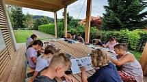 Prostřední Bečva - venkovní učebna základní školy