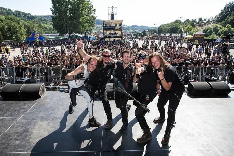 Heavy metalová kapela Power 5 slaví v roce 2021 už 25. výročí. Natočila k tomu desku Adrenalin. Kvůli covidu se její vydání posouvá. Power 5 na Masters Of Rock 2018.