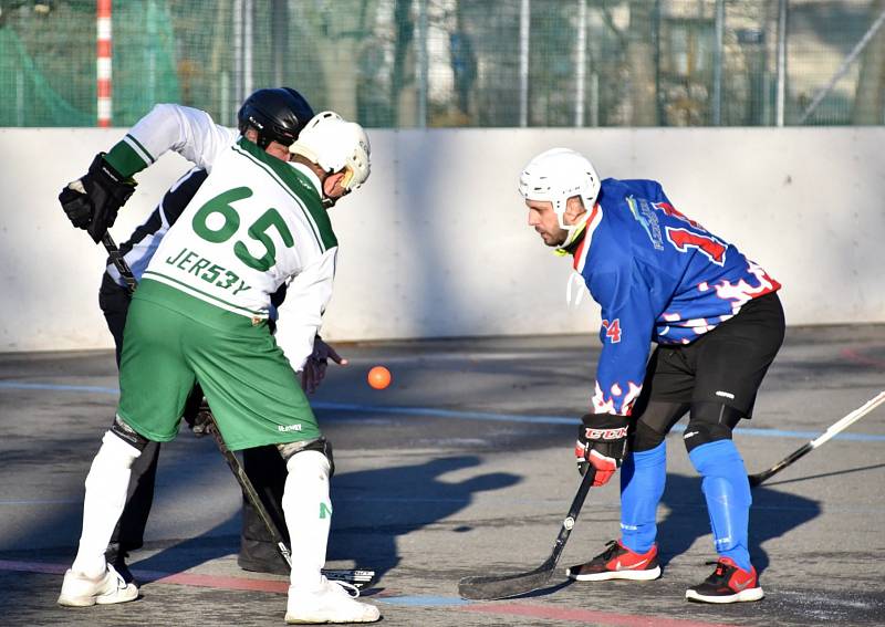 1. liga hokejbalu Malenovice - Plzeň Litice