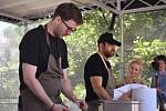 Garden Food Festival Rožnov pod Radhoštěm. Kuchařská show Radka Kašpárka.