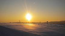 Cesta od Trojáku směrem na Lázy až k meteorologické stanici Maruška (664 m.n.m.). 