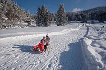 Na sjezdovce Horal se v sobotu rozjede snowtubing, trvají výborné podmínky pro běžky