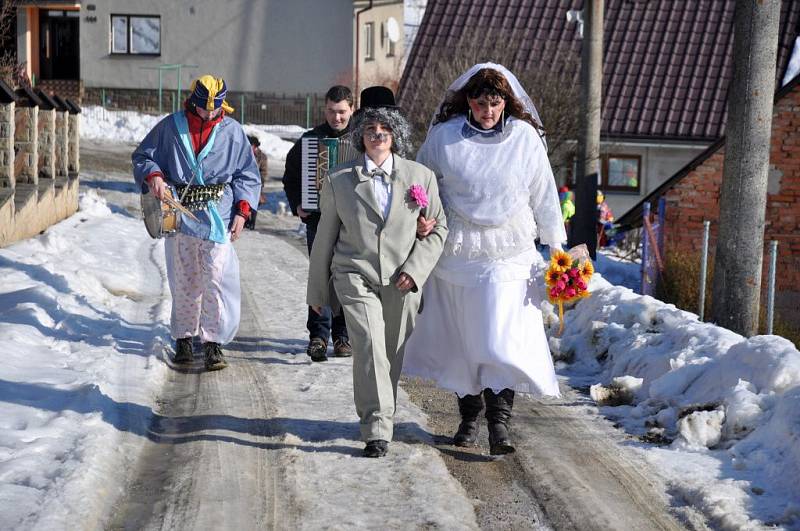 Masopustní obchůzka ve Střelné na Hornolidečsku