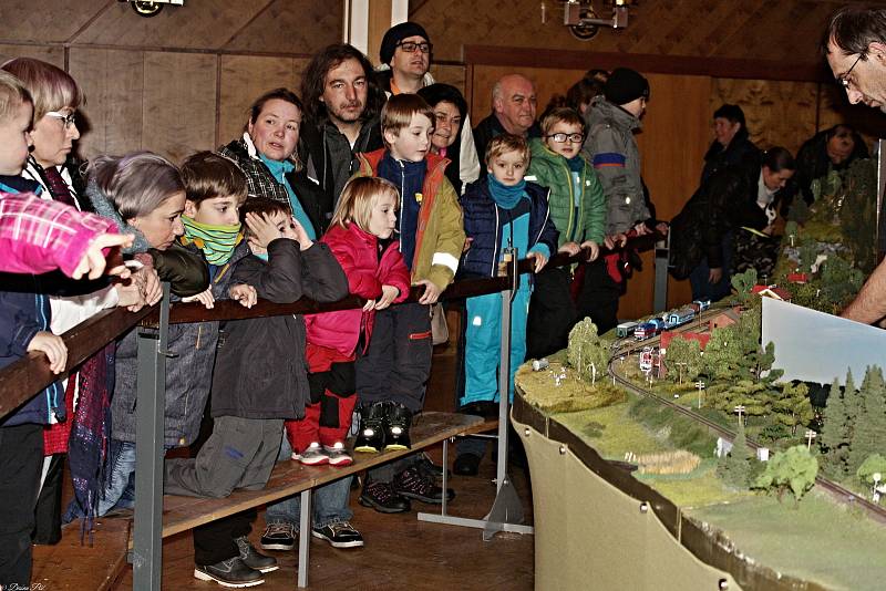 Výstava modelů železnice a vláčků ve vsetínském Domě kultury; sobota 5. ledna 2019.