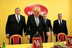 Návštěva prezidenta Miloše Zemana. Návštěva firmy MP Krasno