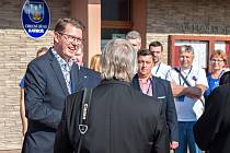 Návštěva mezinárodního hodnotitelské komice soutěže Evropská cena obnovy vesnice v Ratiboři na Vsetínsku; říjen 2022