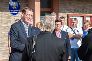 Návštěva mezinárodního hodnotitelské komice soutěže Evropská cena obnovy vesnice v Ratiboři na Vsetínsku; říjen 2022