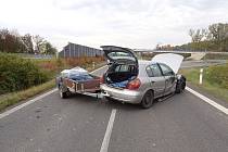 Nehoda osobních aut u Lešné na Vsetínsku