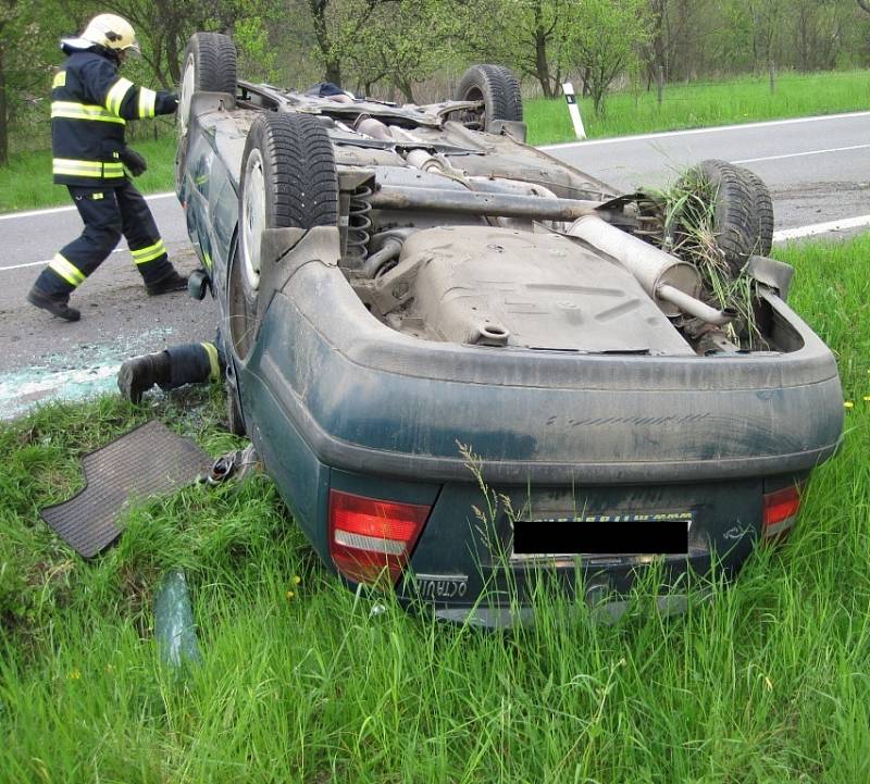 Dopravní nehoda u Valašského Meziříčí.