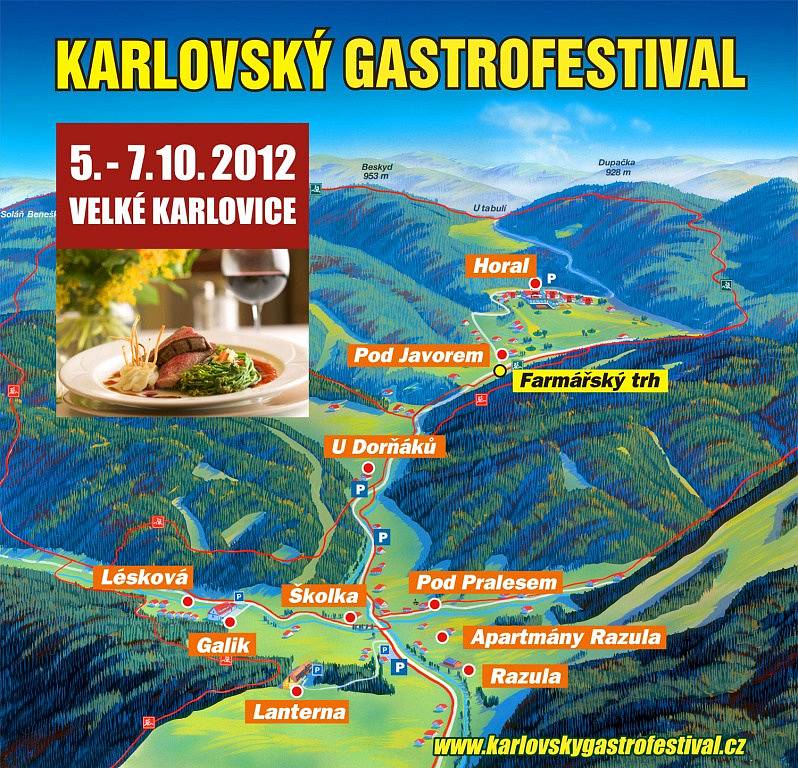 Gastrofestival - mapka